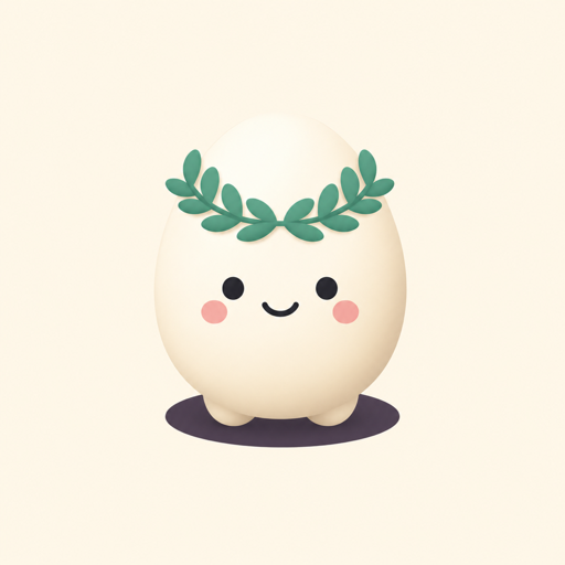 The Mindio mascot, Milo — a small ceramic figure with a laurel wreath.